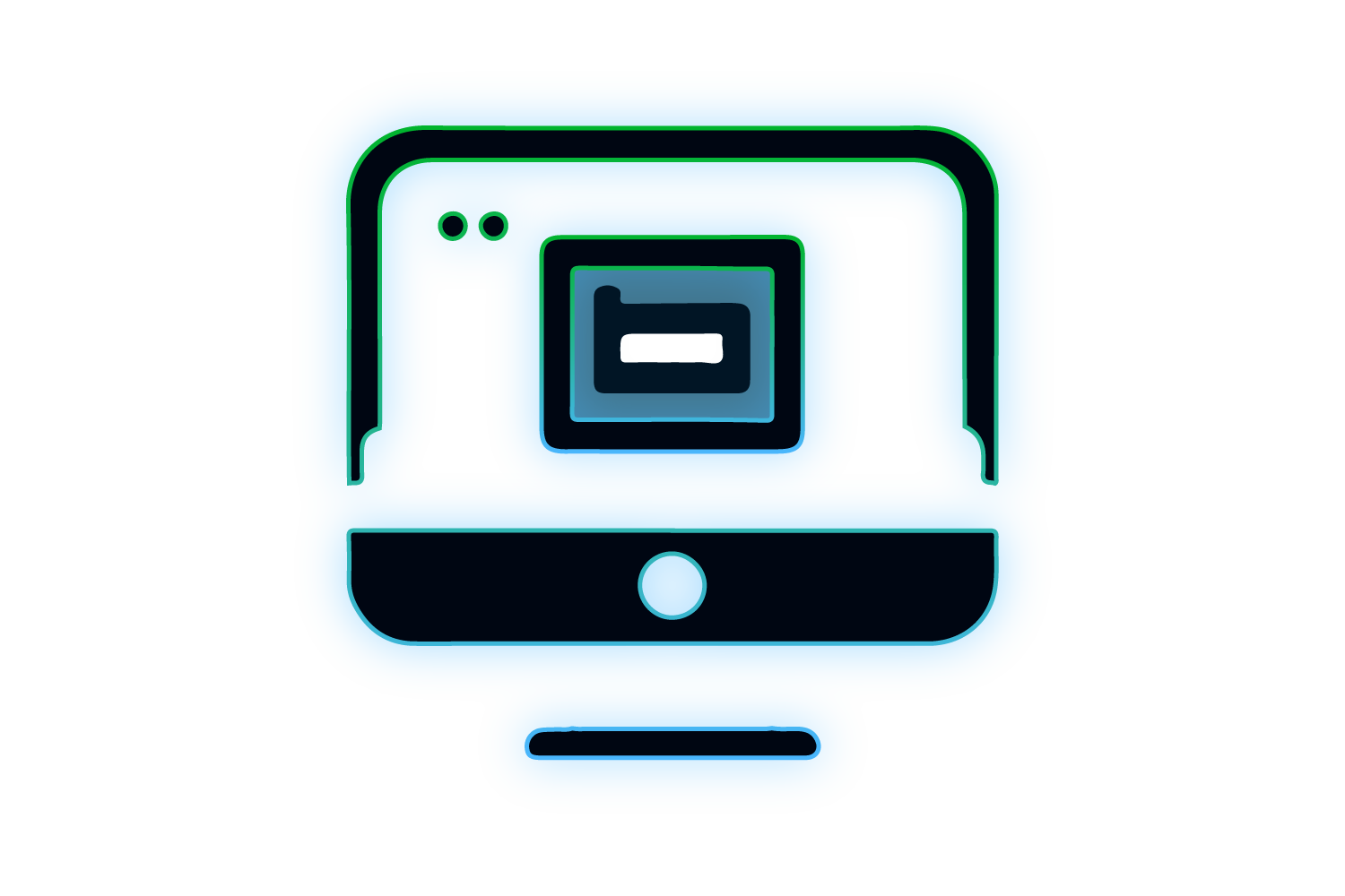 Monitor con código y diseño que representa el desarrollo web personalizado de FixRiver.